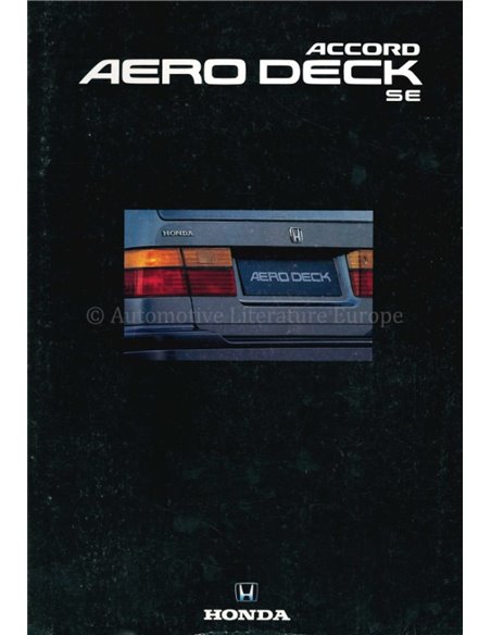 1992 HONDA ACCORD AERO DECK PROSPEKT ENGLISCH