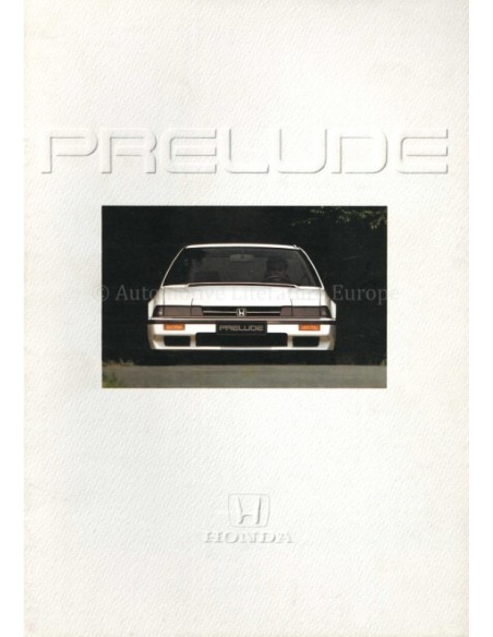 1986 HONDA PRELUDE BROCHURE NEDERLANDS