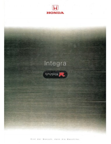 1997 HONDA INTEGRA TYPE R PROSPEKT DEUTSCH