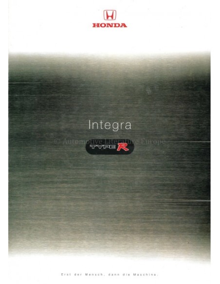 1997 HONDA INTEGRA TYPE R BROCHURE GERMAN