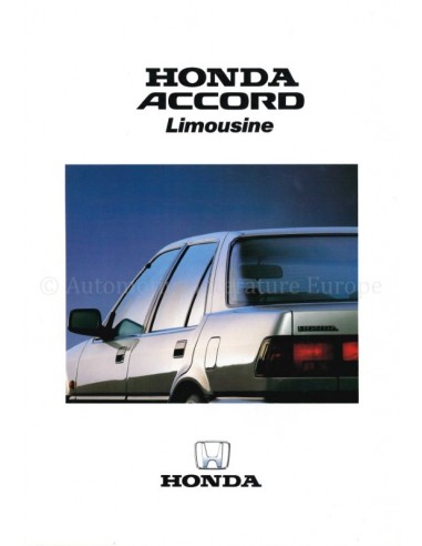 1986 HONDA ACCORD SALOON BROCHURE GERMAN