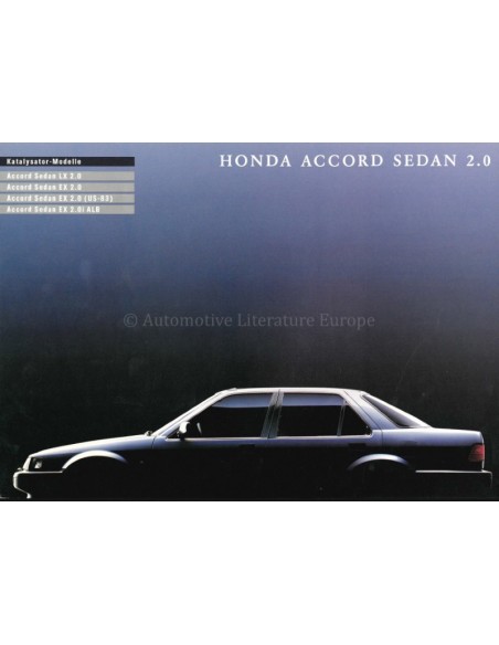1983 HONDA ACCORD SEDAN BROCHURE DUITS