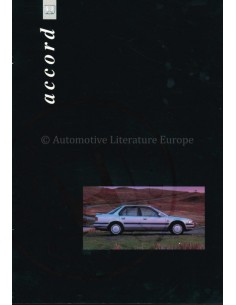 1991 HONDA ACCORD SEDAN BROCHURE NEDERLANDS