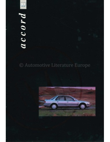 1991 HONDA ACCORD SALOON BROCHURE ENGLISH