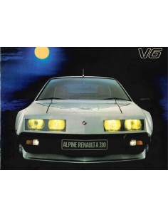 1980 ALPINE A310 V6 BROCHURE FRENCH