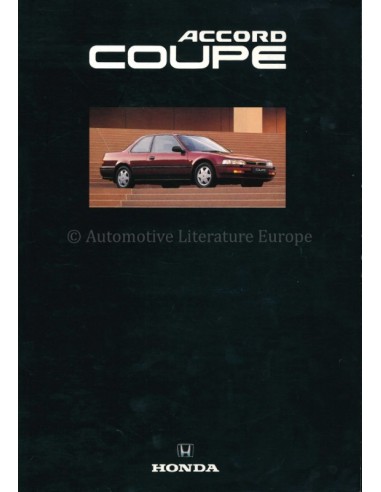 1992 HONDA ACCORD COUPE BROCHURE ENGLISH
