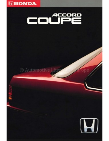 1992 HONDA ACCORD COUPE BROCHURE ENGLISH