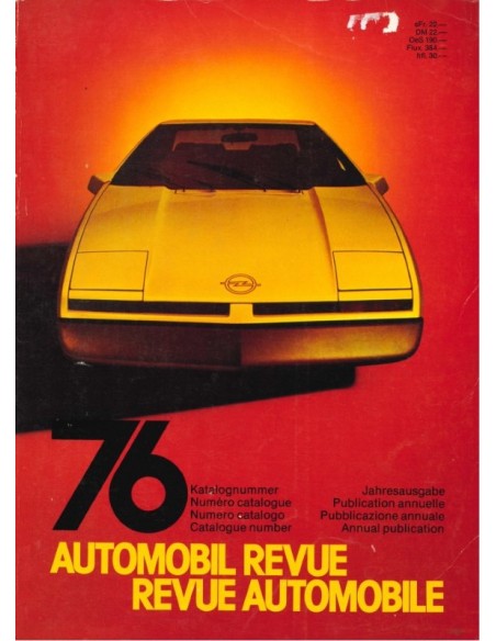 1976 AUTOMOBIL REVUE JAHRESKATALOG DEUTSCH FRANZÖSISCH