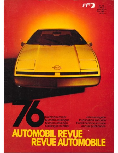 1976 AUTOMOBIL REVUE YEARBOOK GERMAN FRENCH