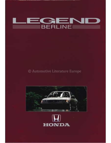 1988 HONDA LEGEND SALOON BROCHURE FRANCE