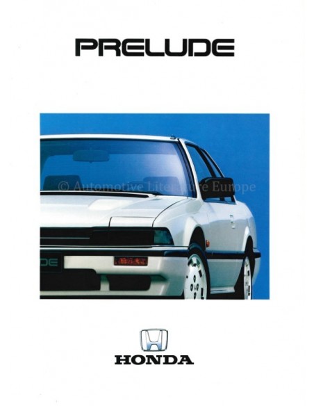 1986 HONDA PRELUDE BROCHURE DUITS