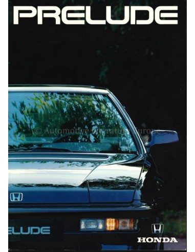 1990 HONDA PRELUDE BROCHURE NEDERLANDS
