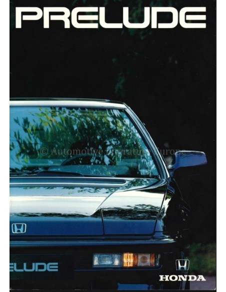 1990 HONDA PRELUDE BROCHURE NEDERLANDS