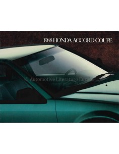 1988 HONDA ACCORD COUPE BROCHURE ENGELS