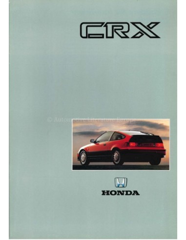 1990 HONDA CRX BROCHURE ZWEEDS