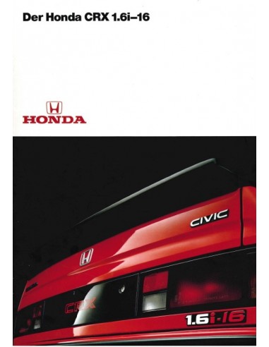 1986 HONDA CIVIC CRX 1.6I-16 PROSPEKT DEUTSCH