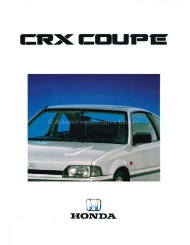 1986 HONDA COUPÉ CRX BROCHURE ENGLISH