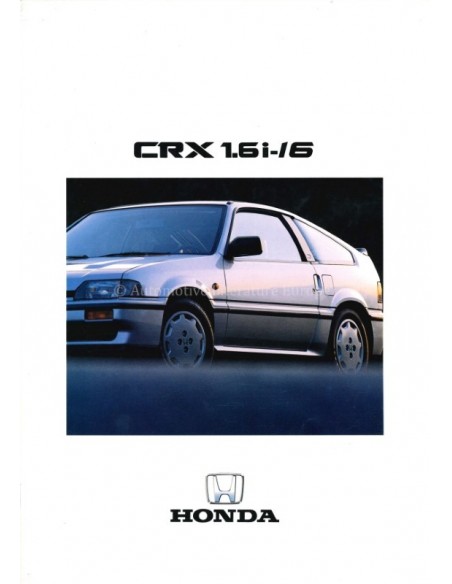 1987 HONDA CIVIC CRX 1.6i-16 BROCHURE DUITS