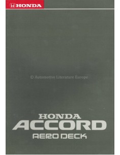 1988 HONDA ACCORD AERO DECK BROCHURE DUITS