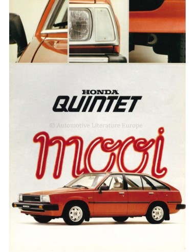 1981 HONDA QUINTET BROCHURE DUTCH