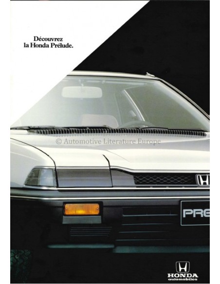 1984 HONDA PRELUDE BROCHURE FRANS