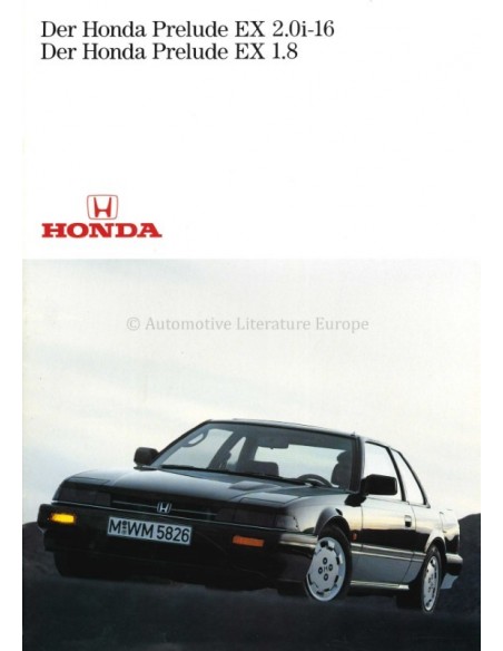 1986 HONDA PRELUDE PROSPEKT DEUTSCH