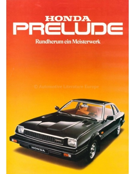 1980 HONDA PRELUDE BROCHURE GERMAN