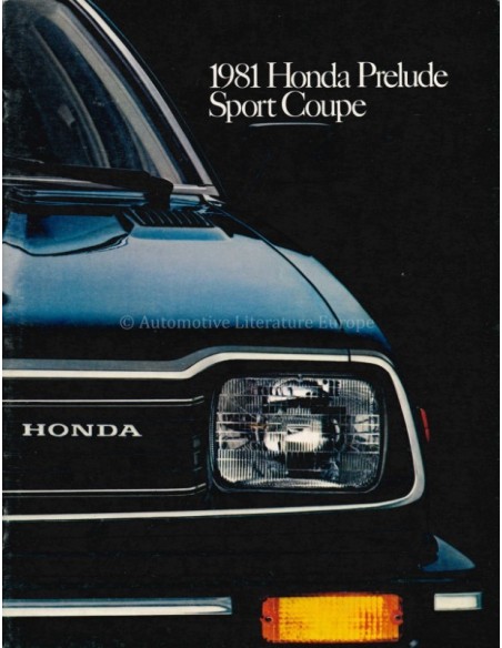 1981 HONDA PRELUDE SPORT COUPE BROCHURE ENGLISH (US)