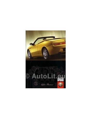 2001 ALFA ROMEO SPIDER BROCHURE NEDERLANDS