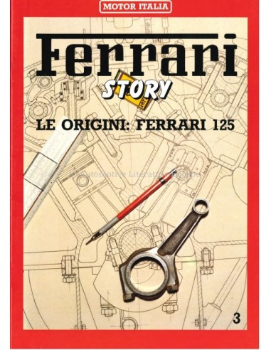 1985 FERRARI STORY FERRARI 125 MAGAZINE 3 ENGELS / ITALIAANS
