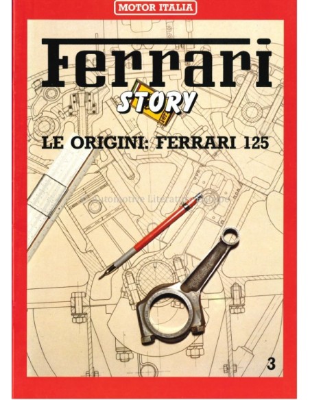 1985 FERRARI STORY FERRARI 125 MAGAZINE 3 ENGELS / ITALIAANS