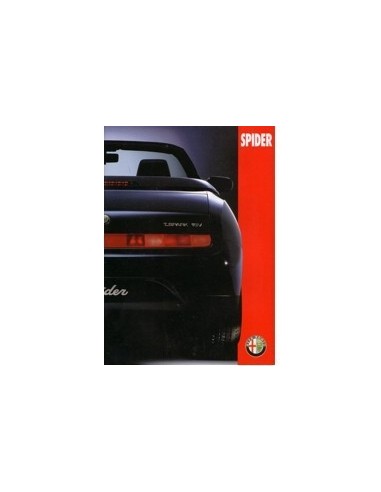 1995 ALFA ROMEO SPIDER BROCHURE NEDERLANDS