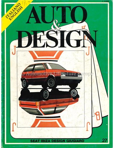 1984 AUTO & DESIGN MAGAZINE ITALIAN & ENGLISH 27