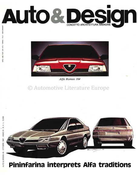 1987 AUTO & DESIGN MAGAZINE ITALIAN & ENGLISH 45