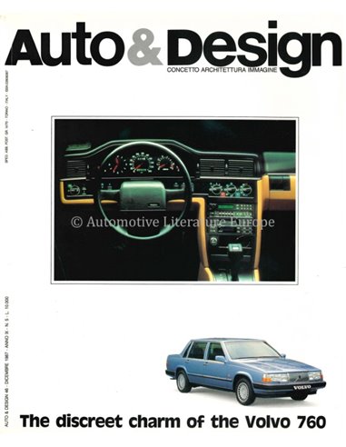 1987 AUTO & DESIGN MAGAZINE ITALIAN & ENGLISH 46