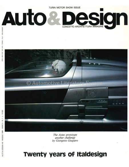 1988 AUTO & DESIGN MAGAZINE ITALIAN & ENGLISH 49