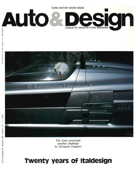 1988 AUTO & DESIGN MAGAZINE ITALIENISCH & ENGLISCH 49