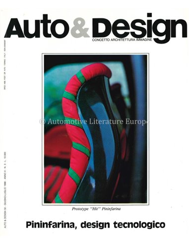 1988 AUTO & DESIGN MAGAZINE ITALIAANS & ENGELS 50