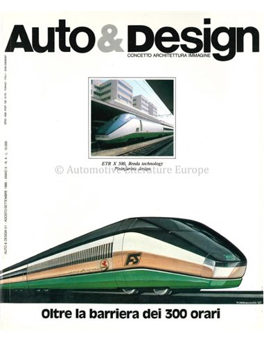 1988 AUTO & DESIGN MAGAZINE ITALIAN & ENGLISH 51