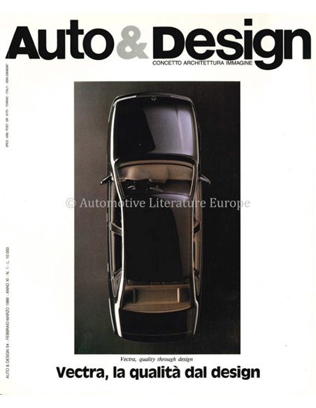 1989 AUTO & DESIGN MAGAZINE ITALIAN & ENGLISH 54