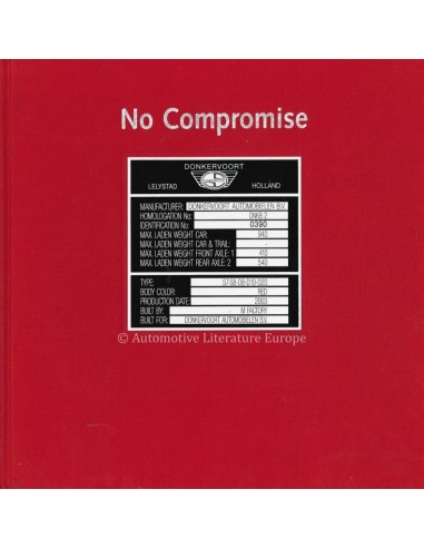 DONKERVOORT - NO COMPROMISE - GESIGNEERD BOEK