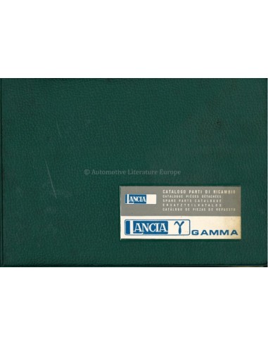 1968 LANCIA GAMMA SPARE PARTS CATALOG