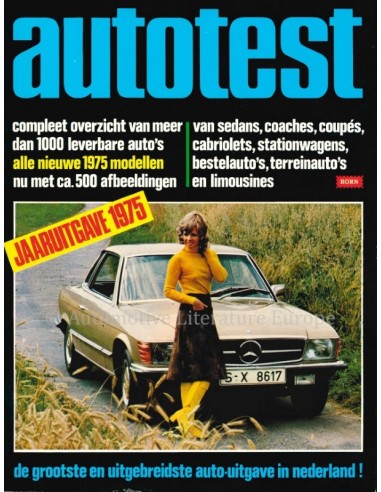 1975 AUTOTEST JAARBOEK NEDERLANDS