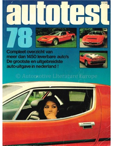 1978 AUTOTEST JAARBOEK NEDERLANDS