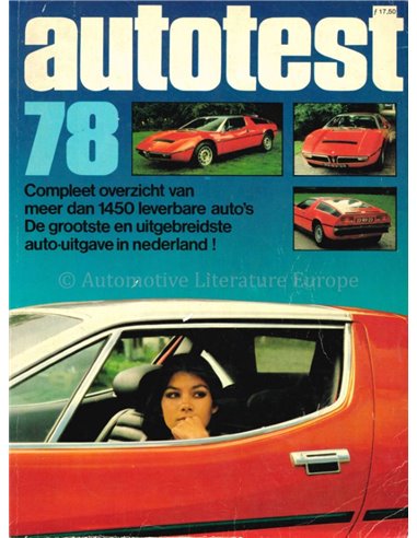 1978 AUTOTEST JAHRBUCH NIEDERLÄNDISCH