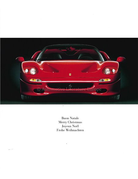 1992 FERRARI 348 SERIE SPECIALE POSTKARTE