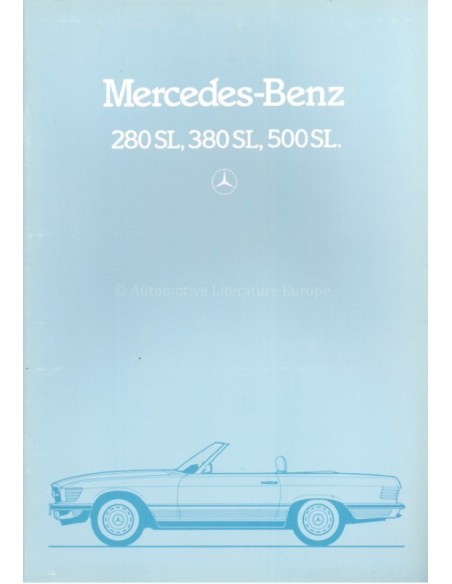 1981 MERCEDES BENZ SL BROCHURE NEDERLANDS