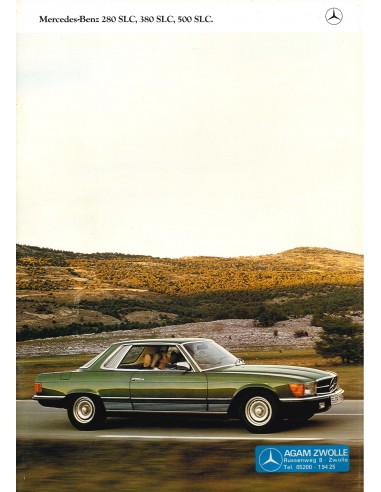 1980 MERCEDES BENZ SLC BROCHURE DUTCH