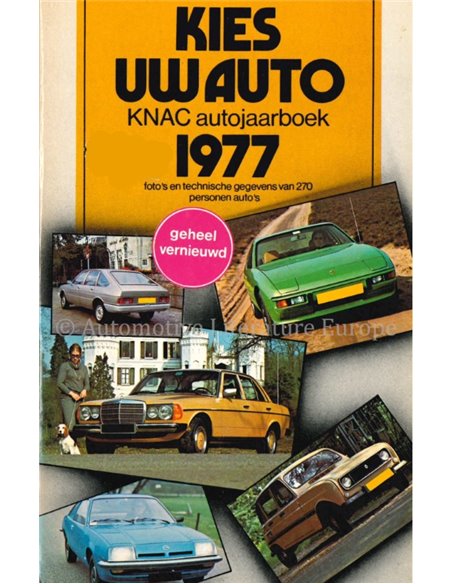 1977 KNAC AUTOJAARBOEK NEDERLANDS