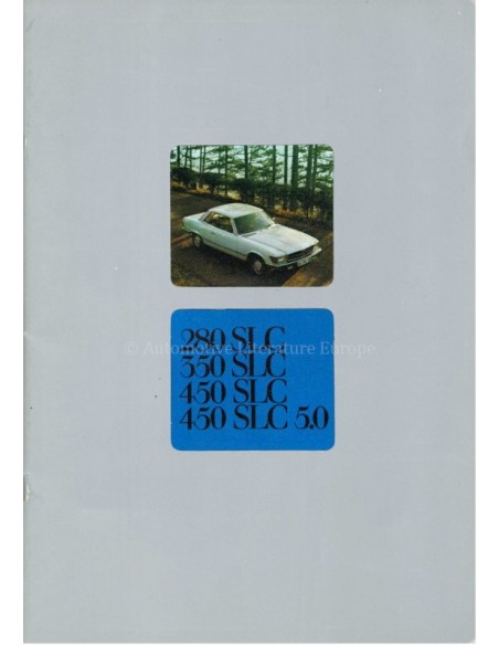 1979 MERCEDES BENZ SLC PROSPEKT NIEDERLÄNDISCH
